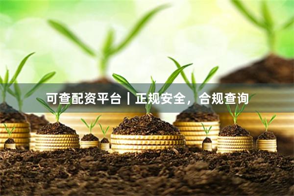 可查配资平台｜正规安全，合规查询